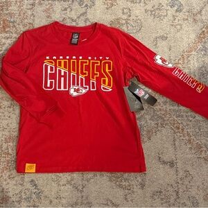 NFL Kansas City Chiefs Red Kids Long Sleeve Tee NWT